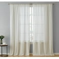thumbnail image 1 of THD Mona Macrame Lace Sheer Rod Pocket Window Treatment Curtain Panels - Set of 2, 1 of 30