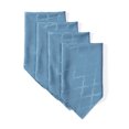 thumbnail image 1 of THD Monie Blue Square Napkins, Elegant Jacquard Fabric Dining Napkins, Advanced Water Resistance, Geometric Lattice Pattern - Blue (Set of 4, 20 x 20 inch), 1 of 5