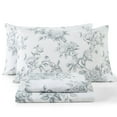 thumbnail image 1 of THD Rose Toile Floral Bed Sheets - 3 Piece Bed Sheet Set - Wrinkle Resistant & Ultra Soft - Fits Mattresses up to 15 Inches Deep, 1 of 1