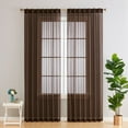 thumbnail image 1 of THD Scarlett Semi Sheer Pocket Top & Back Tab Lightweight Window Curtains Drapery Panels, 2 Panels, 1 of 4