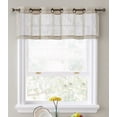 thumbnail image 1 of THD Serena Faux Linen Textured Semi-Sheer Grommet Window Valance Topper for Kitchen & Basement Windows- 54 W x 18 L, 1 of 4
