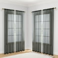 thumbnail image 1 of THD Serenity Sheer Voile Window Treatment Rod Pocket Curtain Panels - Light Filtering Curtains for Living Room - Set of 4, 1 of 7