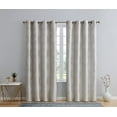 thumbnail image 1 of THD Sophia 100% Complete Blackout Privacy Energy Efficient Grommet Window Treatment Curtains - Pair, 1 of 7