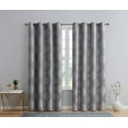 thumbnail image 1 of THD Sophia 100% Complete Blackout Privacy Energy Efficient Grommet Window Treatment Curtains - Pair, 1 of 5