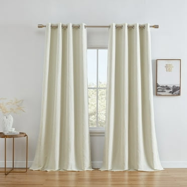 THD Spring 100% Blackout Thermal Energy Efficient Window Curtain Grommet Panels - Set of 2