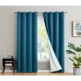thumbnail image 1 of THD Virginia 100% Blackout Grommet Total Privacy Curtain Panels - Set of 2, 1 of 48