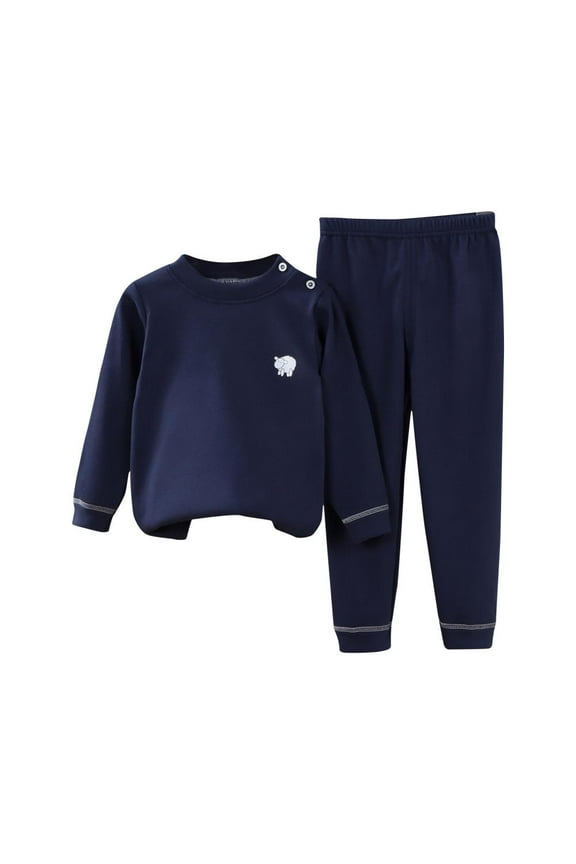 Baby Girl Outfits Toddler Children Sweatshirt Two Piece Set Children Casual Clothes for Small and Medium Children Dark Blue 14 Years