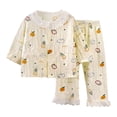 thumbnail image 1 of THDHVS Baby Girl Outfits,Toddler Outfits for Girls,2Pcs Baby Girl Clothes Infant Toddler Girl Outfits Print Ruffled Collar Top Pants Set Multicolor 2-3 Years, 1 of 6