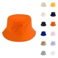thumbnail image 1 of THDHVS Kids Hats,Solid Color Family Matching Bucket Hat Pure Cotton Breathable No Strap Casual Sun Hat for Baby Kids,Toddler Hat Yellow Free Size, 1 of 3