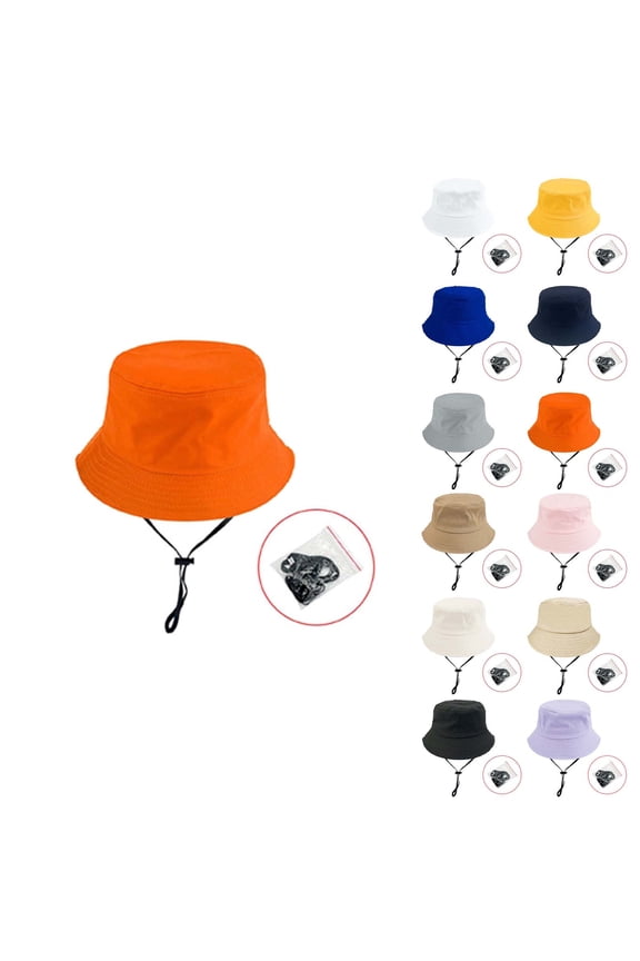 Kids Hats,Solid Color Parent Child Bucket Hat Adjustable Cotton Breathable Casual Sun Hat for Boys Girls Family Matching,Toddler Hat Purple Free Size