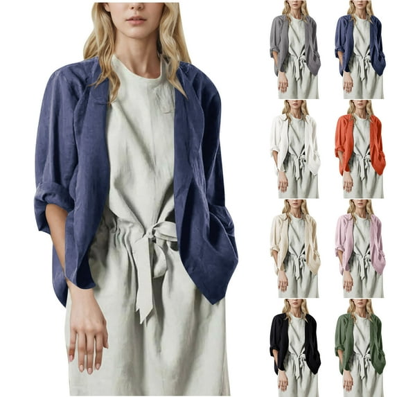THDHVS Cardigans for Women Trendy,Dressy Lapel Button Down Shirts for Work Office Business Casual Cardigan Tops Black XL