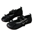 thumbnail image 1 of THDHVS Flat Sandals for Women,Womens Sandals,Women's Fashion Casual Summer New Leather Hollow Flat Shoes Carved Breathable Wide Head Work Shoes Black 9, 1 of 6