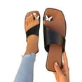 thumbnail image 1 of THDHVS Black Sandals Women,Sandals for Women 2025,Womens Slides Sandals with Plantar Fasciitis Arch Support Fashion Adjustable Flat Sandals Ladies Lightweight Orthotic Slip on Sandals Black 6.5, 1 of 4