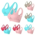 thumbnail image 1 of THDHVS Bras for Women No Underwire,Push Up Bra,2 Pack Women Wireless Everyday Bras Breathable with Light Support for Seamless Comfortable and All Day Wear Light Blue, 1 of 3