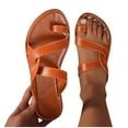 thumbnail image 1 of THDHVS Sandals for Women,Platform Sandals with Arch Support Comfortable Foam Slides Summer Beach Sandals Brown 9.5, 1 of 5