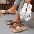 thumbnail image 1 of THDHVS Brown Sandals Women,Womens Sandals,Plus Size Women Roman Style Flat Sandals with Crossover Straps for Beach Brown, 1 of 10