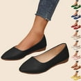 thumbnail image 1 of THDHVS Casual Shoes for Women,Womens Dress Shoes,Women Fashion Solid Color Ballet Flats Round Toe Breathable Casual Shoes Yellow, 1 of 9