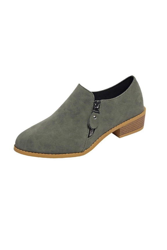 Casual Shoes for Women,Womens Dress Shoes,Women's Fashion Casual Spring and Summer Style Pointed Toe Side Hollow Low Heel Shoes Green 8.5