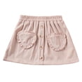 thumbnail image 1 of THDHVS Casual Skirts for Girls,Kids Summer Skirts,Fashion Girl's Solid Color Skirt Summer Elastic Waist Casual Comfortable Short Skirt with Two Heart Pockets Beige 1-2 Years, 1 of 6