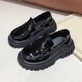 thumbnail image 1 of THDHVS Girls Dress Shoes,Shoes for Girls,Girls' British Style Leather Shoes with Sole and Classic Uniform Approved Pumps for School and Formal Wear Black 5-5.5 Years, 1 of 8