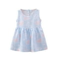 thumbnail image 1 of THDHVS Girls Dresses Baby Kids Summer Printed Sleeveless Round Neck Dress, 1 of 3