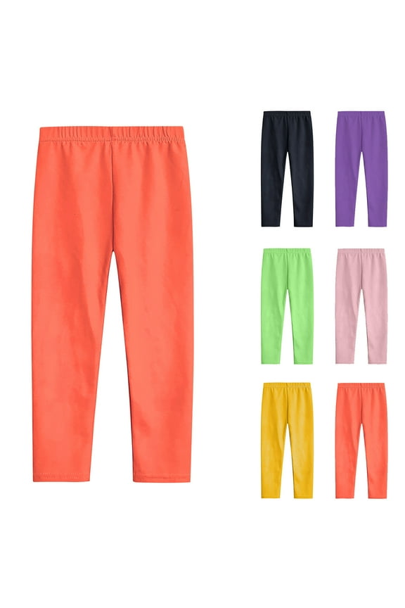 Girls Pants,Toddler Girls Soft Leggings with Elastic Waist Breathable Stretch Fabric Ideal for Play and Sensitive Skin Mint Green