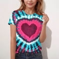 thumbnail image 1 of THDHVS Girls Shirts,Girls Short Sleeve Tops,Kids Allover Print Short Sleeve Tee Casual Summer Everyday Top Multicolor 14-15 Years, 1 of 5
