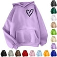 thumbnail image 1 of THDHVS Oversized Hoodies for Women,Womens Hoodies,Casual Women's Fashion Print Long Sleeve Hooded Pocket Tops Sweatshirts Pink 3XL, 1 of 5