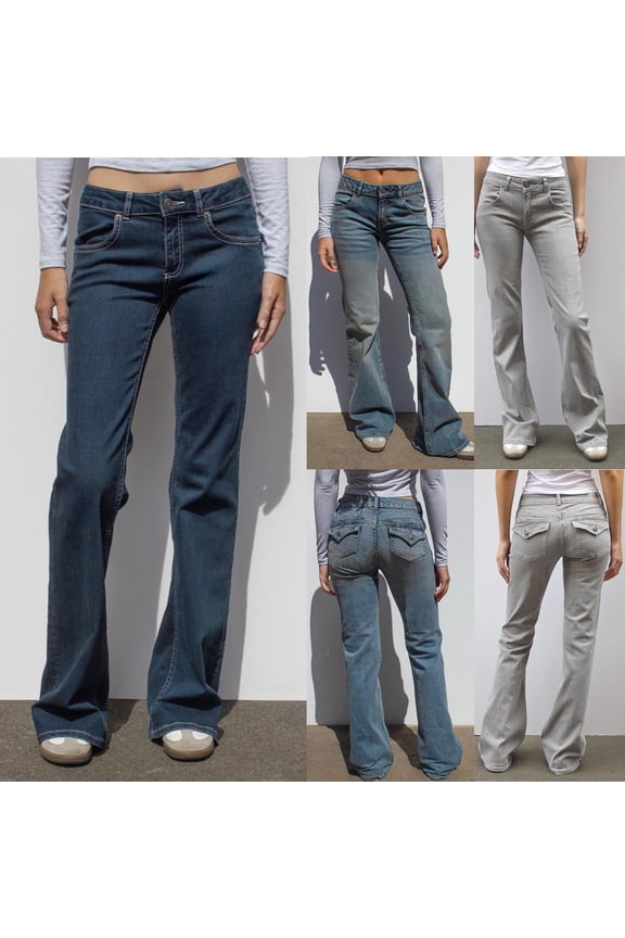 Jeans for Women,Womens Jeans,Women's Comfortable with Flex Motion Jean Gray L