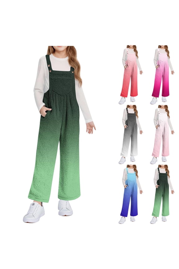 Kids Overalls,Tie Dye Fleece Overall Jumpsuit Adjustable Straps Pockets Casual Outerwear for Girls Fall,Overalls for Girls,Blue 11-12 Years