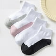 thumbnail image 1 of THDHVS Kids Socks,Socks for Boys,Kids Color Block Ankle Socks Durable Soft Low Cut and Lightweight Fits Student Socks Are Easy To Clean for School and Daily Activities White 7-9 Years, 1 of 4