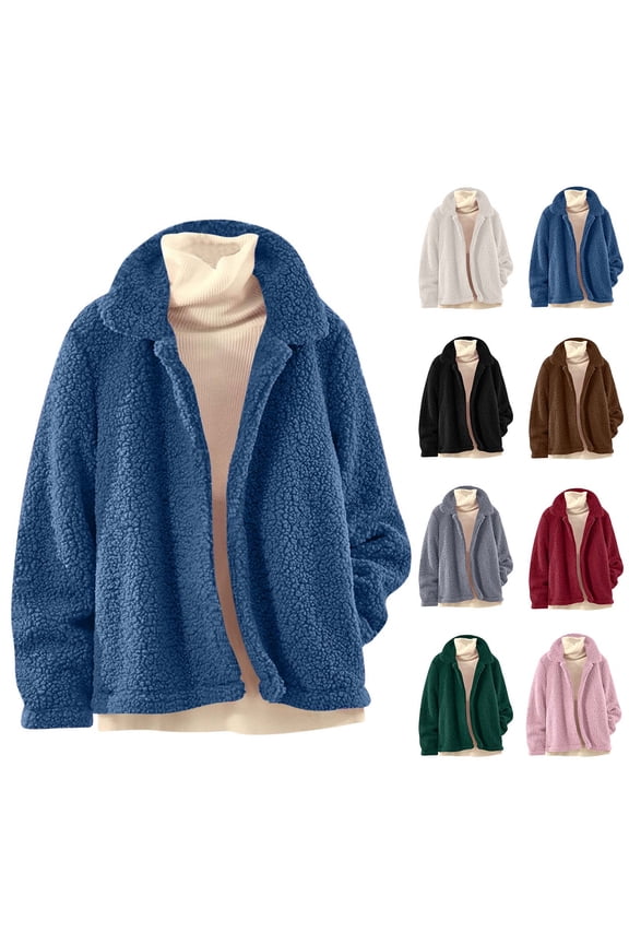 Leather Jacket Women,Winter Jackets for Women,Women Solid Faux Suede Moto Jacket with Long Sleeve andCropped Fits Zipper Front for Fall andWinter Style Gray M