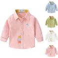 thumbnail image 1 of THDHVS Long Sleeve Shirts for Girls,Kids Long Sleeve Shirt,Kid's Winter Solid Color Velvet Long sleeve Round Neck Top for Kids White 7-8 Years, 1 of 7