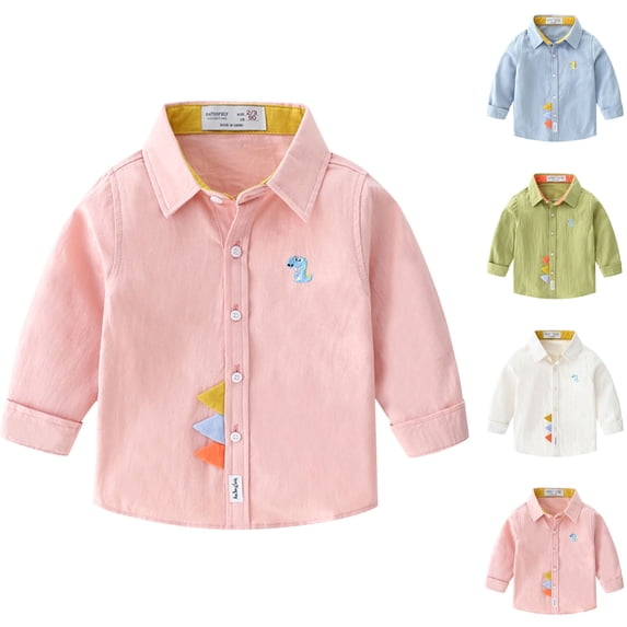 THDHVS Long Sleeve Shirts for Girls,Kids Long Sleeve Shirt,Kid's Winter Solid Color Velvet Long sleeve Round Neck Top for Kids White 7-8 Years