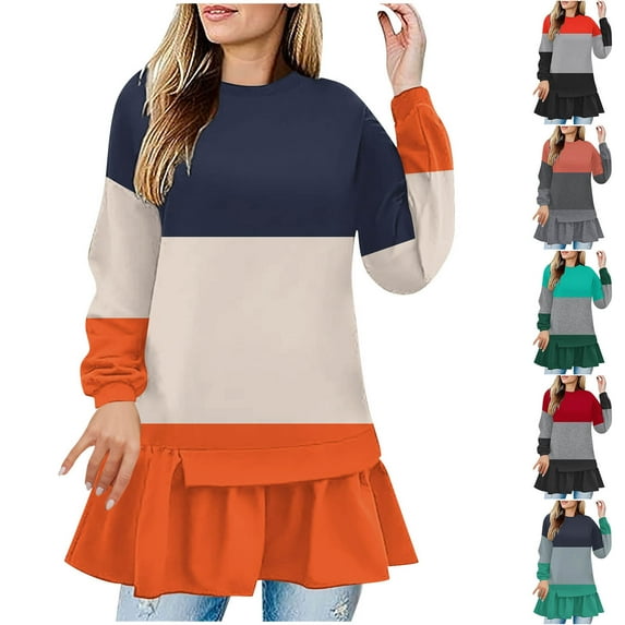 THDHVS Womens Long Sleeve T Shirts,Fall Shirts for Women,Fashion Women's Casual Print Round Neck Long Sleeve T-shirt Button Tops Gray 2XL