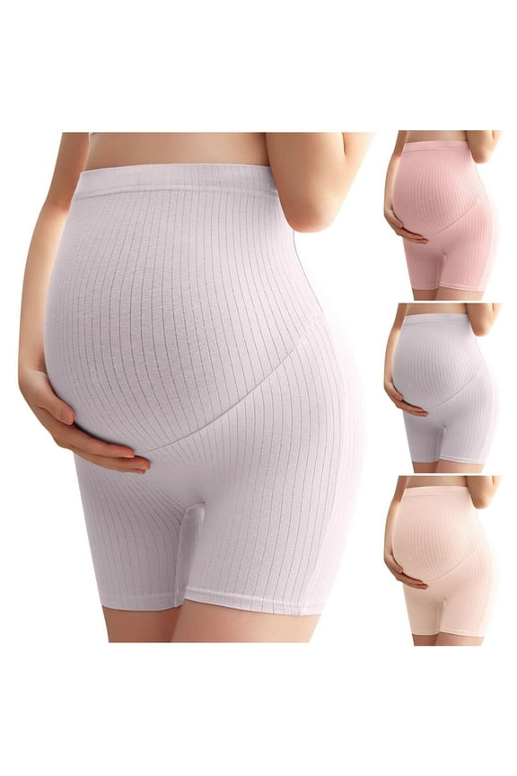 Maternity Biker Shorts,Maternity Shorts for Women,Plus Size Maternity Leggings for Women Durable Solid Color Full Belly Support Comfortable Shorts for Everyday Wear with Maximum Durability