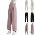 thumbnail image 1 of THDHVS Maternity Pants,Maternity Pants for Work,Maternity Pants for Women Drawstring Waist Comfortable Straight Leg and Wide Cut Loose Fits Pants Feature Practical Pockets for Everyday Casual Wear, 1 of 6