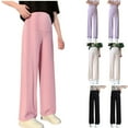 thumbnail image 1 of THDHVS Maternity Pants,Maternity Pants for Work,Maternity Pants for Women Featuring Relaxed Wide Leg and Straight Silhouette These Loose Fits Pants Are Ideal for Casual OutFits and Everyday Outerwear, 1 of 7