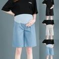 thumbnail image 1 of THDHVS Maternity Shorts,Maternity Shorts for Women,Cropped Maternity Shorts for Women in Breathable Linen and Loose Fits These Lightweight Pull On Pants Are for Comfortable Casual Wear, 1 of 6