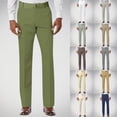 thumbnail image 1 of THDHVS Mens Casual Pants,Pants for Men,Straight Leg Chino Pants Solid Color with Pockets Button Fly Casual Army Green, 1 of 8
