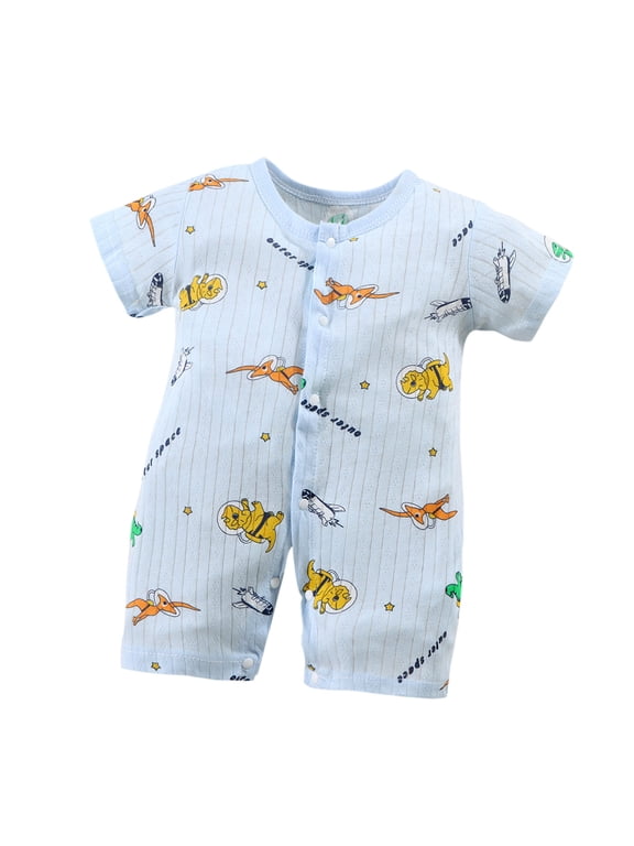 Newborn Boy Outfits,Baby Boy Clothes,Unisex Baby Funny Outfit Short Sleeve Bodysuits Romper Green 0-2 Months