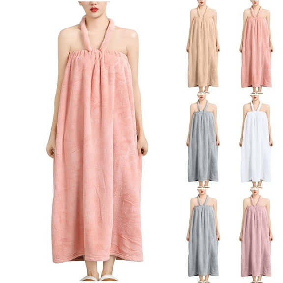 THDHVS Pajamas for Women,Womens Robe,Women Fast Dry Absorbent Pajama and Bathrobe Set with Long Length and Fast Drying Fabric for Post Shower Use and Cozy Loungewear Comfortable Pink Free Size