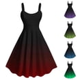 thumbnail image 1 of THDHVS Plus Size Dresses,Dresses for Women,Summer Bodycon Knee Length Dress with Ombre Print Sleeveless Blue, 1 of 7