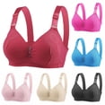 thumbnail image 1 of THDHVS Push Up Bra,Bras for Women No Underwire,Plus Size Wirefree Shaping Bra Breathable with Light Support for All Day Comfortable Hot Pink, 1 of 5