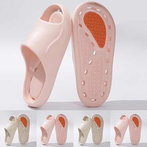THDHVS Shower Shoes Women,Slippers for Women,Unisex Anti Slip Bathroom Slippers for Hotel Home Indoor Waterproof Khaki