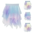 thumbnail image 1 of THDHVS Skirts for Girls,Short Skirt,Girls Gradient Sweet Layered Mesh Skirt Party Birthday Dance Princess Skirt Pink 9-10 Years, 1 of 7
