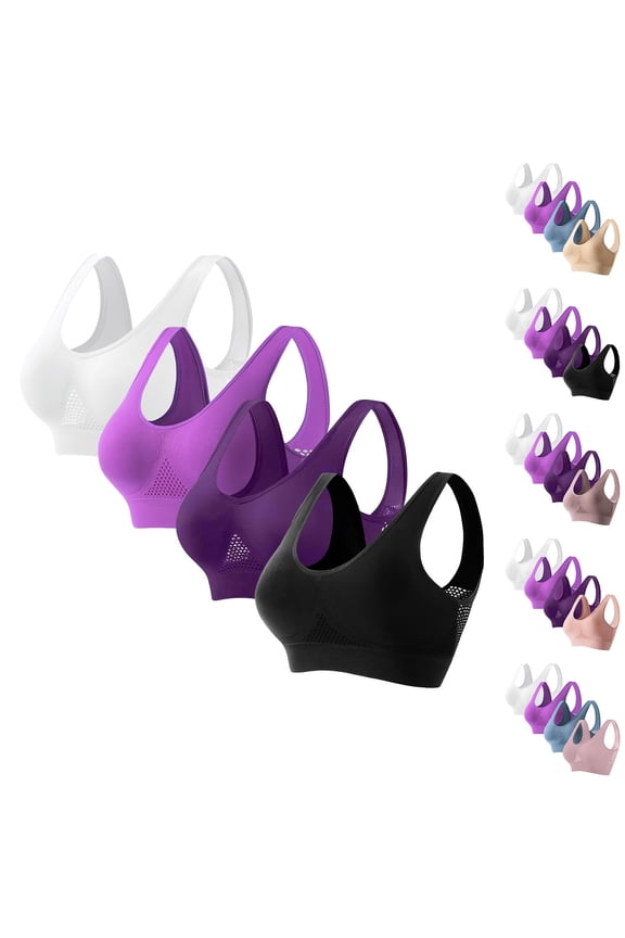 Sports Bra,Bras for Women No Underwire,Thin Yoga Sports Bra Light Support with Removable Padding for Low Impact Workouts and Daily Comfortable Black