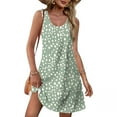 thumbnail image 1 of THDHVS Summer Dresses for Women 2025,Plus Size Dresses,Women's Casual Gradient Sleeveless Crewneck Print Dress Multicolor 2XL, 1 of 6