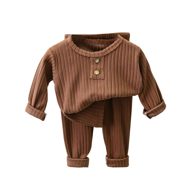 THDHVS Toddler Boy Summer Pajamas,Girls Pajamas,Multipack 2-Piece Pajamas Sleepwear PJs for Infant Baby and Toddler Boys Girls Unisex Coffee 10-12 Years