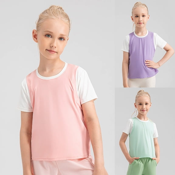 THDHVS Toddler Clothes for Girls, Cute Tops for Teen Girls, Baby Girl Short Sleeve Tops Quality Shirt Tops for Lightweight and Style Pink 11-12 Years